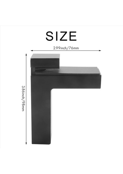 6 Adet Ayarlanabilir Ahşap/cam Raf Braketi Duvar Montajı 3-28MM Kalınlığında Raflar Için Ağır Hizmet Yüzen Braketler Siyah (Yurt Dışından) fırsatları