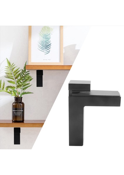 6 Adet Ayarlanabilir Ahşap/cam Raf Braketi Duvar Montajı 3-28MM Kalınlığında Raflar Için Ağır Hizmet Yüzen Braketler Siyah (Yurt Dışından) indirimleri