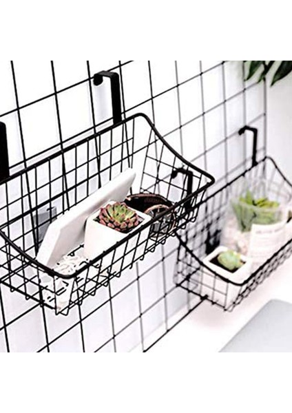 Kanca Izgara Depolama Sepeti ile 2x Sepet Bir Kapının Arkasına Veya Korkuluk Üzerine Dolap Kapısının Üzerine Siyah (Yurt Dışından) modelleri