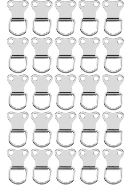 50 Pcs D-Ring Resim Çerçeve Asma Kancalar Çift Delikli Askı Vidalı Gümüş (Yurt Dışından) modelleri