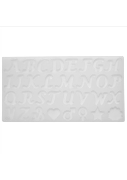 144PEECES Silikon Harf Reçine Kalıp Kiti Süslü Harf Dekorasyon Kalıp Epoksi Reçine Döküm Kalıp Reçine Anahtarlık Yapımı Seti (Yurt Dışından)