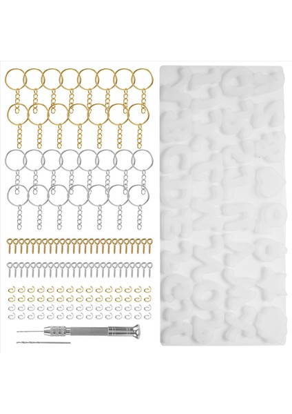 144PEECES Silikon Harf Reçine Kalıp Kiti Süslü Harf Dekorasyon Kalıp Epoksi Reçine Döküm Kalıp Reçine Anahtarlık Yapımı Seti (Yurt Dışından) fırsatları