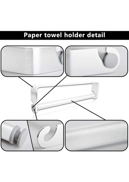 Dolap Kağıt Havlu Tutucu Altında Mutfak Banyo Tuvalet Için Duvara Monte Alüminyum Kağıt Havlu Rafı (Yurt Dışından) fırsatları