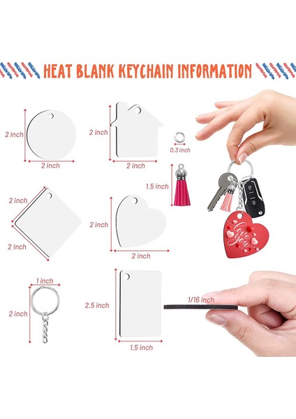 160 Pcs Süblimasyon Süsü Boşlukları Süblimasyon Boş Anahtar Zincirleri Mdf Çift Taraflı Süblimasyon Anahtarlık Panoları Diy Malzemeler (Yurt Dışından) fiyatları