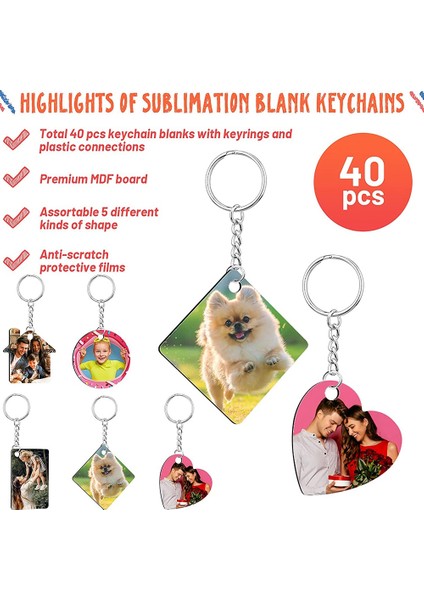 160 Pcs Süblimasyon Süsü Boşlukları Süblimasyon Boş Anahtar Zincirleri Mdf Çift Taraflı Süblimasyon Anahtarlık Panoları Diy Malzemeler (Yurt Dışından) modelleri