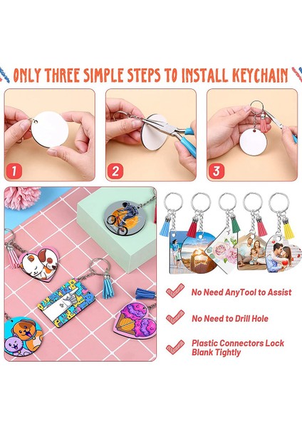 160 Pcs Süblimasyon Süsü Boşlukları Süblimasyon Boş Anahtar Zincirleri Mdf Çift Taraflı Süblimasyon Anahtarlık Panoları Diy Malzemeler (Yurt Dışından) fırsatları