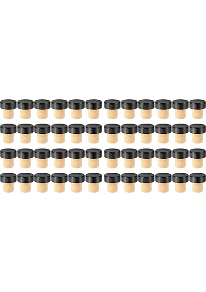 48 Adet Fişleri Tatma Mantarları T-Şekilli Şarap Mantarları Üst Ahşap Şarap Şişesi Durdurucu Şişe Fişleri (Yurt Dışından)