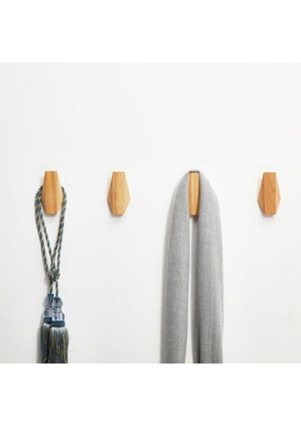 2x Japon Tarzı Basit Modern Modern Ahşap Kanca Duvar Asma Dekorasyon Ev Havlusu Anahtar Hook Fişli Oda Ceket Kancaları (Yurt Dışından) indirimleri