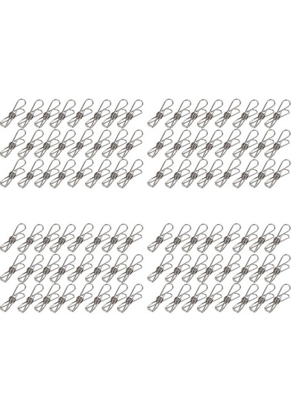 96 Pcs Paslanmaz Çelik Tel Klipsi Çok Işlevli Klipsi Yardımcı Klips Pimleri Asma Klips Ofis Bağlayıcısı (Yurt Dışından)