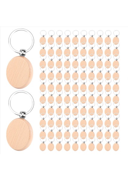 100 Bölüm Ahşap Anahtarlık Boşluklar Toplu Yuvarlak Ahşap Gravür Boşluklar Bitmemiş Ahşap Anahtarlık Anahtar Etiketi B (Yurt Dışından) fiyatları