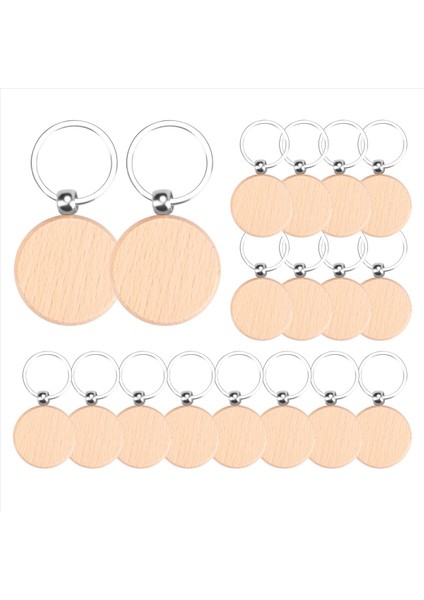 100 Bölüm Ahşap Anahtarlık Boşluklar Toplu Yuvarlak Ahşap Gravür Boşluklar Bitmemiş Ahşap Anahtarlık Anahtar Etiketi B (Yurt Dışından) modelleri