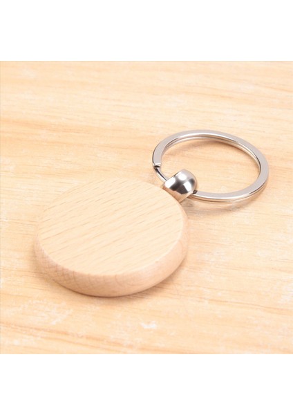 100 Bölüm Ahşap Anahtarlık Boşluklar Toplu Yuvarlak Ahşap Gravür Boşluklar Bitmemiş Ahşap Anahtarlık Anahtar Etiketi B (Yurt Dışından) indirimleri