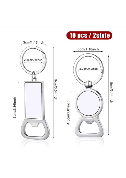 40 Pcs Süblimasyon Boş Anahtarlıklar Süblimasyon Metal Şişe Açıcı Boş Anahtar Halkası Alüminyum Isı Transferi Anahtarlık (Yurt Dışından) modelleri