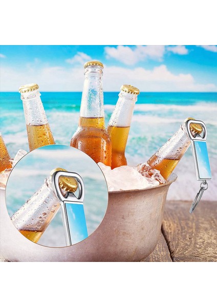 40 Pcs Süblimasyon Boş Anahtarlıklar Süblimasyon Metal Şişe Açıcı Boş Anahtar Halkası Alüminyum Isı Transferi Anahtarlık (Yurt Dışından) indirimleri