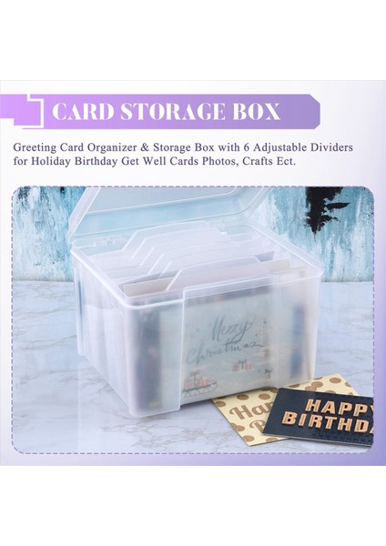 Tebrik Kartı Organizatör ve Tatil Doğum Günü Için Ayarlanabilir Bölgeli ile Depolama Kutusu Iyi Kartlar Fotoğraflar El Sanatları Vb (Yurt Dışından) fırsatları