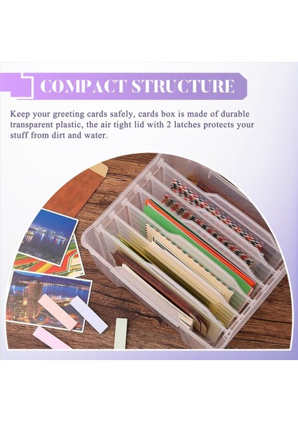 Tebrik Kartı Organizatör ve Tatil Doğum Günü Için Ayarlanabilir Bölgeli ile Depolama Kutusu Iyi Kartlar Fotoğraflar El Sanatları Vb (Yurt Dışından) indirimleri