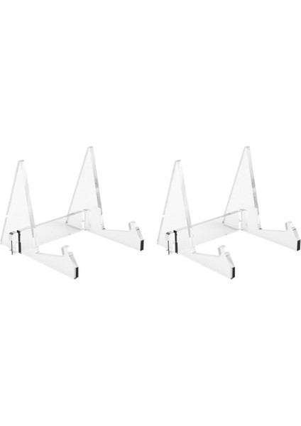 2x Vinil Kayıt Depolama Tutucu Akrilik Kayıt Ekran Stand Taşınabilir Kitap Ekran Standı (Yurt Dışından)