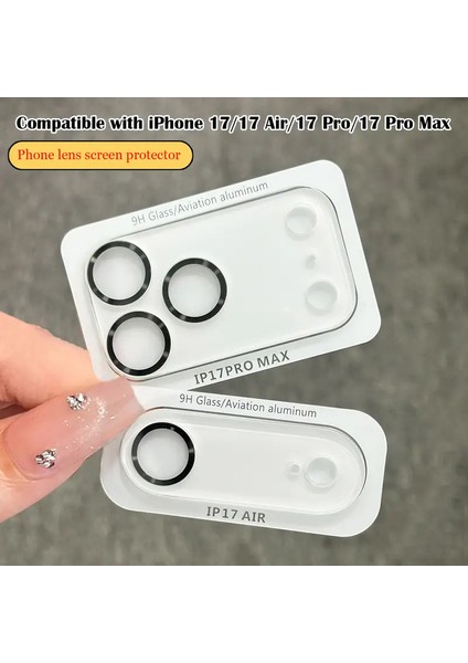 Iphone 17 Pro Max Şeffaf Kamera Koruyucu Lens Tam Kaplama Tam Koruma Hd Görüntü Tam Kapsama