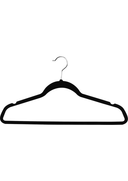 Premium Slip Olmayan Velvet Askılar - Ağır Hizmet - Palto Takım Askı - Siyah (50 Paket) (Yurt Dışından) fırsatları