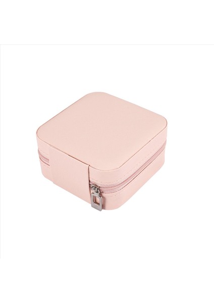 Taşınabilir Mücevher Kutusu Organizatör Küpe Kolye Için Seyahat Takı Depolama Çantası Pembe (Yurt Dışından)