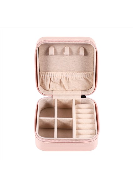 Taşınabilir Mücevher Kutusu Organizatör Küpe Kolye Için Seyahat Takı Depolama Çantası Pembe (Yurt Dışından) modelleri