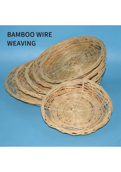 8 Adet Bambu Kağıt Plaka Tutucu - 10 Inç Yuvarlak Dokuma Plaka Tutucu Piknik Partisi Için Yeniden Kullanılabilir Kağıt Plaka Tutucuları (Yurt Dışından) indirimleri