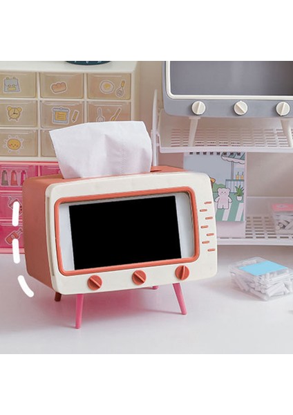 Yaratıcı Tv Doku Kutusu Ev Mutfak Doku Depolama Kutusu Oturma Odası Çekmecesi Çok Fonksiyonlu Cep Telefon Rafı Mavi (Yurt Dışından) indirimleri