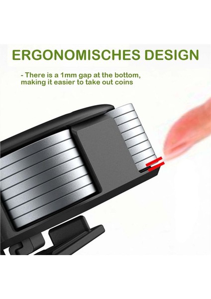 2 Paket Para Dağıtıcı - Klipli Taşınabilir Para Kılıfı Değiştir Tutucu Minimalist Para Toplama Cüzdanı (2 Paket Siyah) (Yurt Dışından) indirimleri