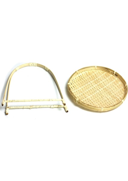 6x Bambu Dokuma Saman Sepetleri Katman Raf Hasır Meyve Ekmek Depolama Yuvarlak Plaka Stand Tek Katman (Yurt Dışından) fırsatları