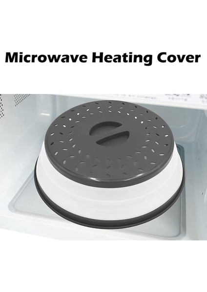 2 Paket Katlanabilir Mikrodalga Fırlatma Kapağı Kolay Kavrama Saplı Mikrodalga Kapağı Süzgeç Sepeti Bulaşık Makinesi Güvenli (Yurt Dışından) fiyatları