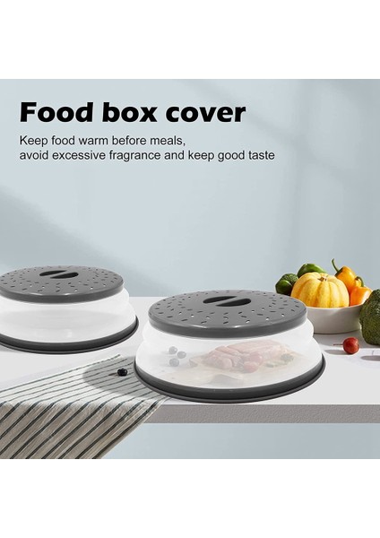 2 Paket Katlanabilir Mikrodalga Fırlatma Kapağı Kolay Kavrama Saplı Mikrodalga Kapağı Süzgeç Sepeti Bulaşık Makinesi Güvenli (Yurt Dışından) modelleri