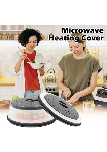 2 Paket Katlanabilir Mikrodalga Fırlatma Kapağı Kolay Kavrama Saplı Mikrodalga Kapağı Süzgeç Sepeti Bulaşık Makinesi Güvenli (Yurt Dışından) indirimleri