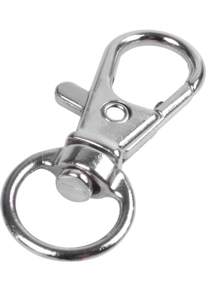 40PCS Metal Toka Döner Tetik Klipsleri Çırpı Kancaları Anahtar Halka Çantalar Diy Zanaat Gümüş (Yurt Dışından) fiyatları