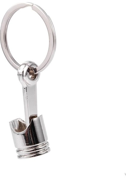 5x Modaya Motodlu Araba Motoru Piston Anahtarlama Zinciri Anahtarlık Anahtarı Fob Gümüş (Yurt Dışından) fiyatları