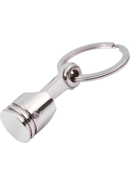 5x Modaya Motodlu Araba Motoru Piston Anahtarlama Zinciri Anahtarlık Anahtarı Fob Gümüş (Yurt Dışından) fırsatları