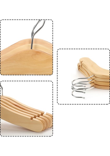 Ahşap Bebek Askıları Çocuk Askıları Çocuklar Için Çentikli Omuz Tasarımı Dekorasyon Askısı 20 Paket Küçük (Yurt Dışından) modelleri