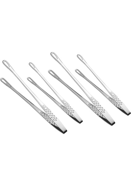 4 Adet Paslanmaz Çelik Gıda Maşaları Mutfak Cımbızları Yemek Pişirme Izgara Pişirme Için Çok Fonksiyonlu Araçlar (Yurt Dışından)