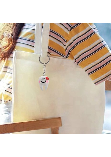 60 Pcs Anahtarlık Anahtar Yüzük Hang Diş Şekli Sevimli Diş Si (Yurt Dışından) fiyatları