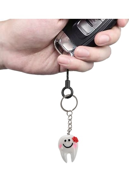 60 Pcs Anahtarlık Anahtar Yüzük Hang Diş Şekli Sevimli Diş Si (Yurt Dışından) modelleri