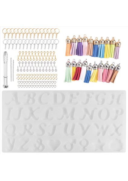 Ters Harf Reçine Kalıp Kiti Reçine Diy Için Silikon Kalıp Harf ve Dekoratif Epoksi Reçine Anahtarlık Yapım Seti (Yurt Dışından) fiyatları