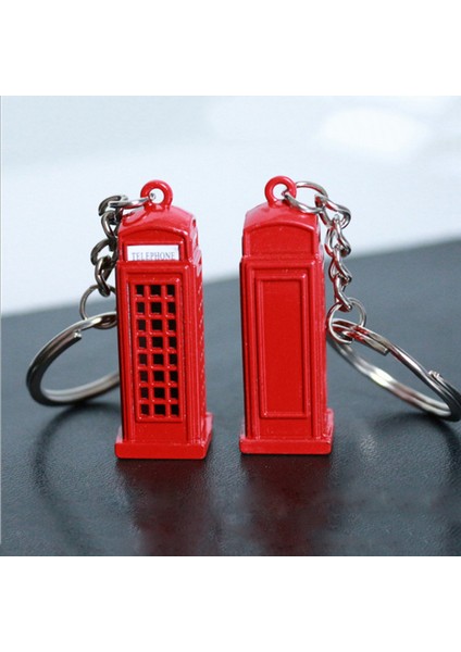 3x Vintage Telefon Kabini Ingiliz Minyatür Londra Araba Anahtar Yüzük Anahtarlıklar Diecast Anahtarlık Si Kadın Kızlar (Yurt Dışından) modelleri