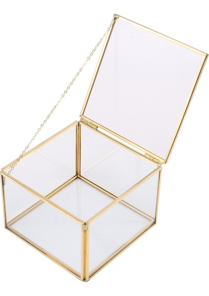 2x Kare Açılış Cam Geometri Bahçe Takı Kutuları Ayna Takı Saklama Kutusu Ebedi Çiçek Dekorasyon Kutusu El Sanatları (Yurt Dışından) fırsatları