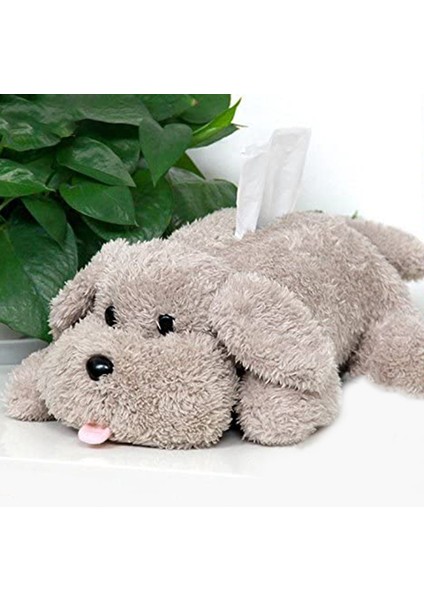 Peluş Köpek Oyuncak Doku Tutucu Karikatür Doku Örtü Kağıt Tutucu Peçete Peçete Kutusu Kağıt Saklama Kutusu (Yurt Dışından) fiyatları