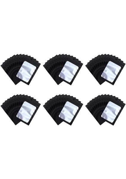 1000 Adet Yeniden Kapatılabilir Gıda Depolama Torbaları Açık Pencere Kahve Çekirdekleri ile Gıda Için Paketleme Torbası (Siyah 2 4 x 4 Inç) (Yurt Dışından)