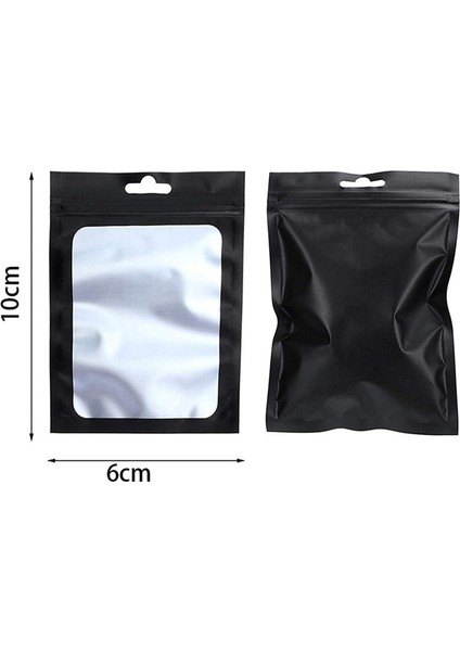 1000 Adet Yeniden Kapatılabilir Gıda Depolama Torbaları Açık Pencere Kahve Çekirdekleri ile Gıda Için Paketleme Torbası (Siyah 2 4 x 4 Inç) (Yurt Dışından) fırsatları