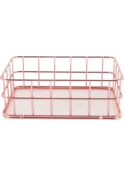 4x Depolama Sepet Metal Tel Banyo Rafları Makyaj Organizatör Fırça Kalem Tutucu Tel Örgü Banyo Banyo Malzemeleri Sepet (Yurt Dışından) modelleri