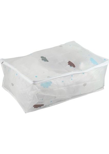 10PCS Katlanabilir Depolama Çanta Giysileri Battaniye Yorgan Dolap Kazak Organizatör Kutusu Ev Depolama Çantaları Beyaz (Yurt Dışından) fiyatları