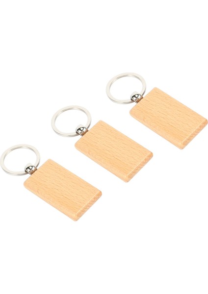 40PCS Boş Ahşap Anahtarlı Diy Ahşap Anahtar Zincirleri Anahtar Etiketler Ler Sarı Dikdörtgen (Yurt Dışından) modelleri