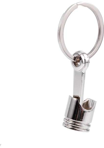 2x Moda Araba Motoru Piston Anahtarlık Zinciri Anahtar Zinciri Anahtar Fob Gümüş (Yurt Dışından) fırsatları