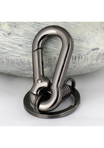 6x Sağlam Karabeşli Anahtar Zincir Anahtar Halkası Cilalı Ana Zincir Yay Ana Zinciri Iş Bel Anahtar Zinciri Siyah (Yurt Dışından) indirimleri